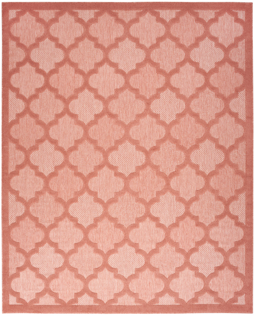 nourison easy care nes01 coral orange rug