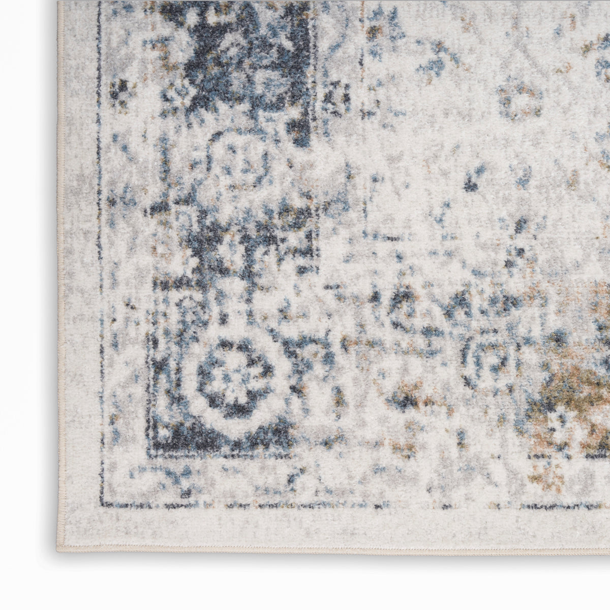 nourison astra machine washable asw16 ivory blue rug