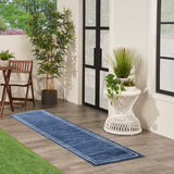 nourison nourison essentials nre02 navy ivory rug