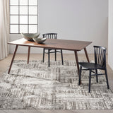 nourison ck024 irradiant irr01 cream black rug