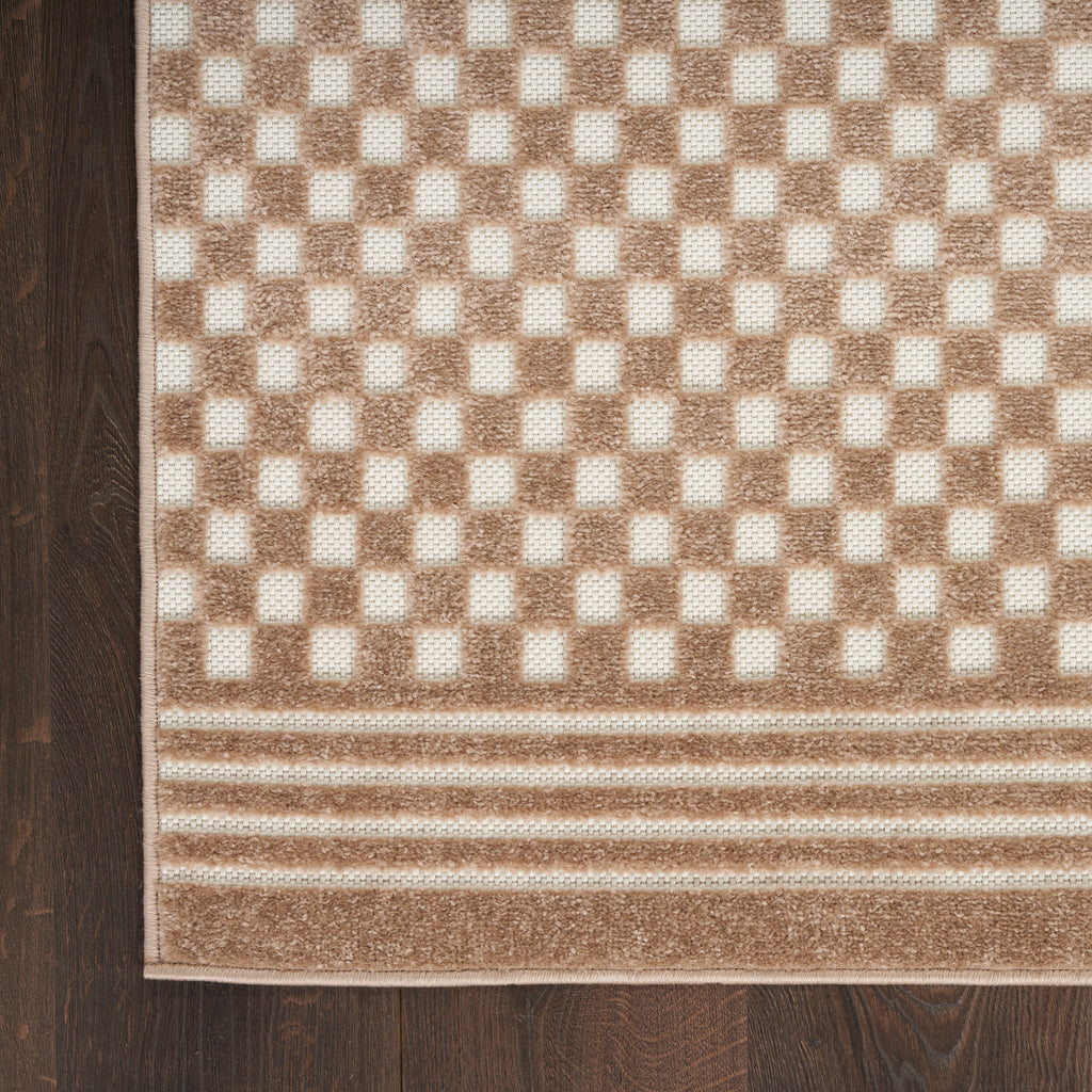 nourison care free caf02 brown rug