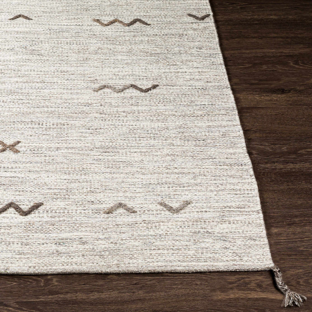 Hauteloom Yelm YEL LightGray Woven/Flatwoven Wool Rug