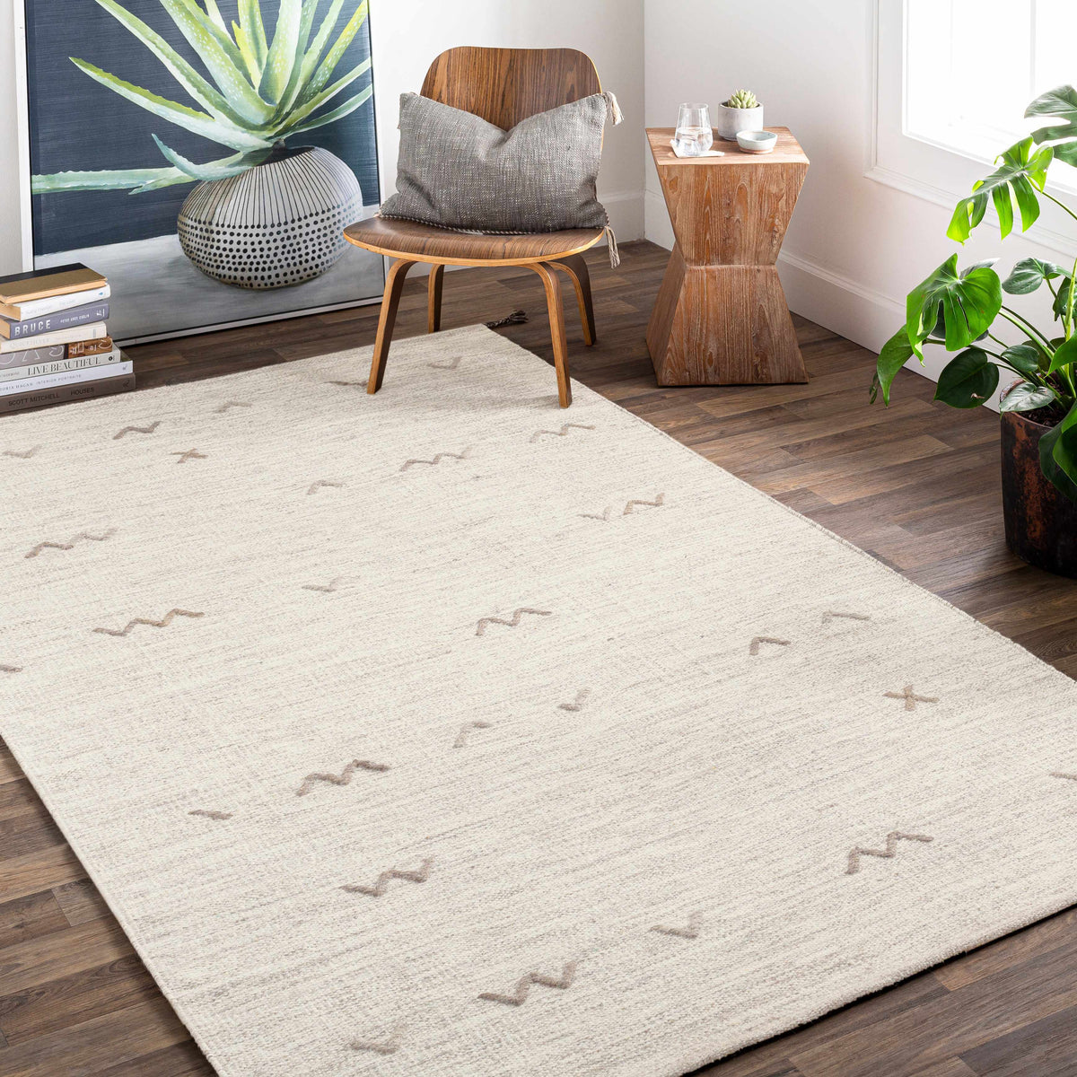 Hauteloom Yelm YEL LightGray Woven/Flatwoven Wool Rug
