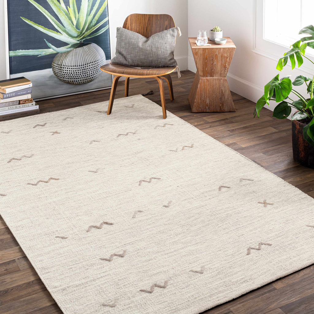 Hauteloom Yelm YEL LightGray Woven/Flatwoven Wool Rug