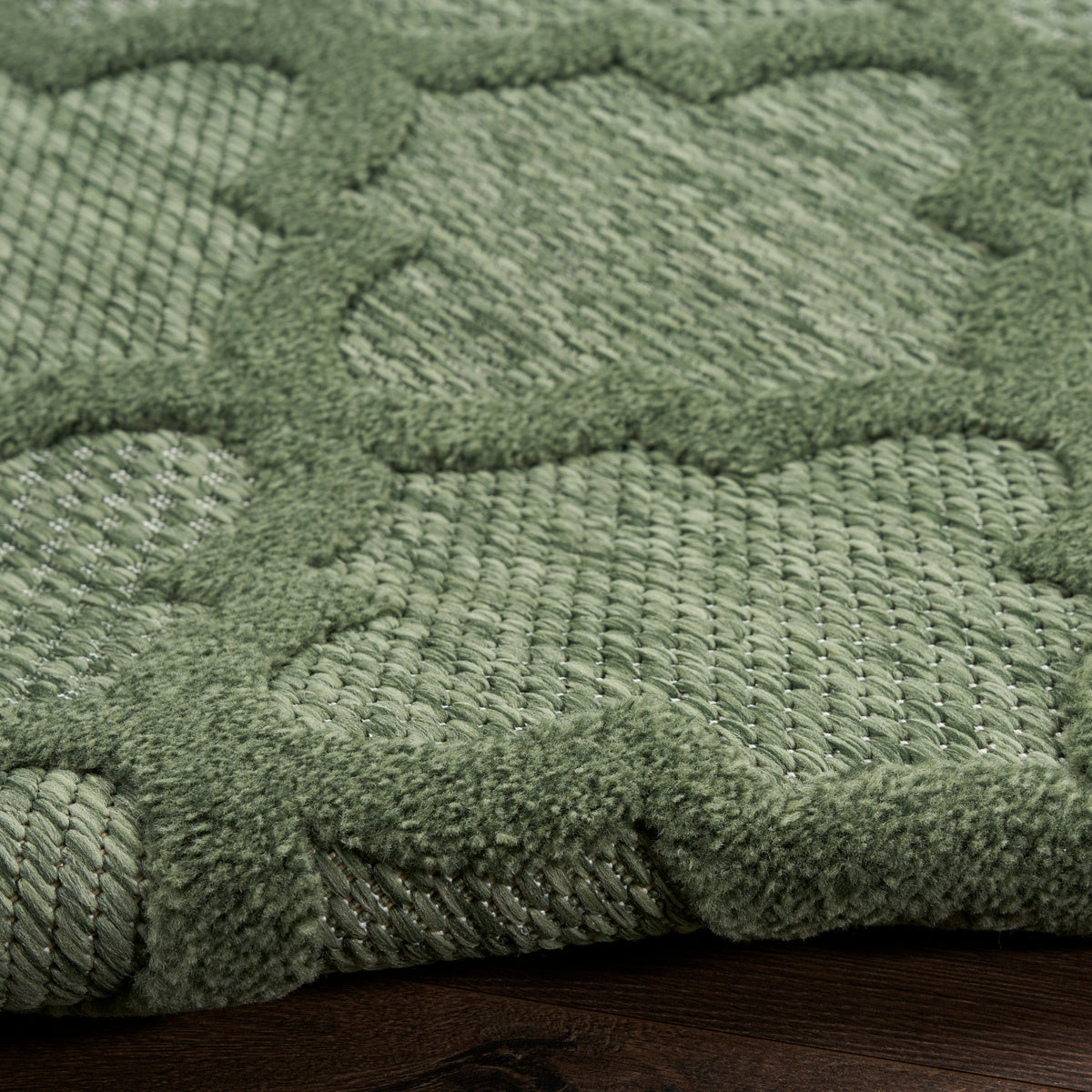 nourison easy care nes01 green rug