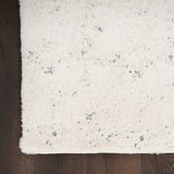 nourison cozy shimmer csh01 ivory silver rug