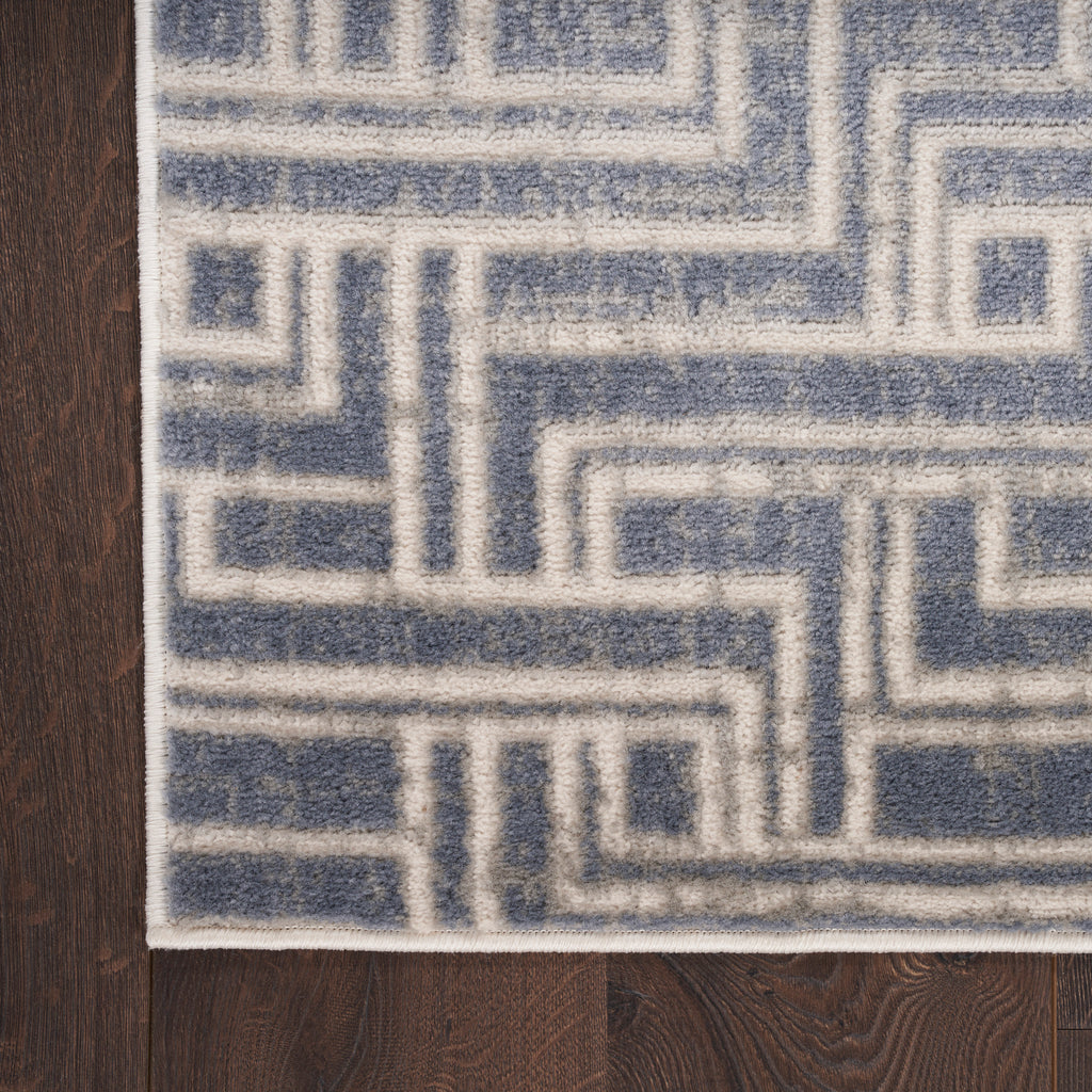 nourison serenity home srh04 blue ivory rug
