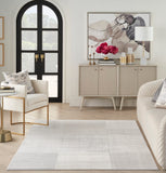 nourison brushstrokes bsk04 silver grey rug