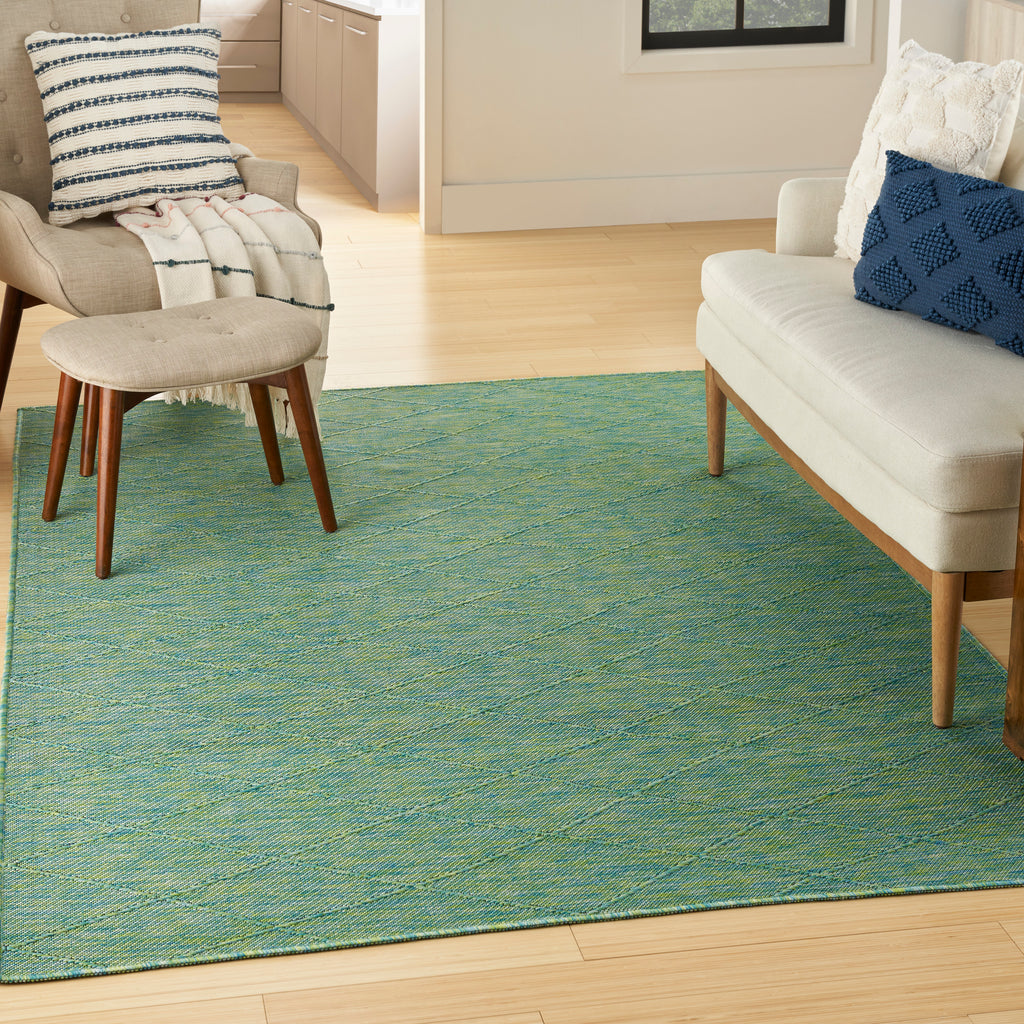 nourison washable solutions wsl01 blue green rug