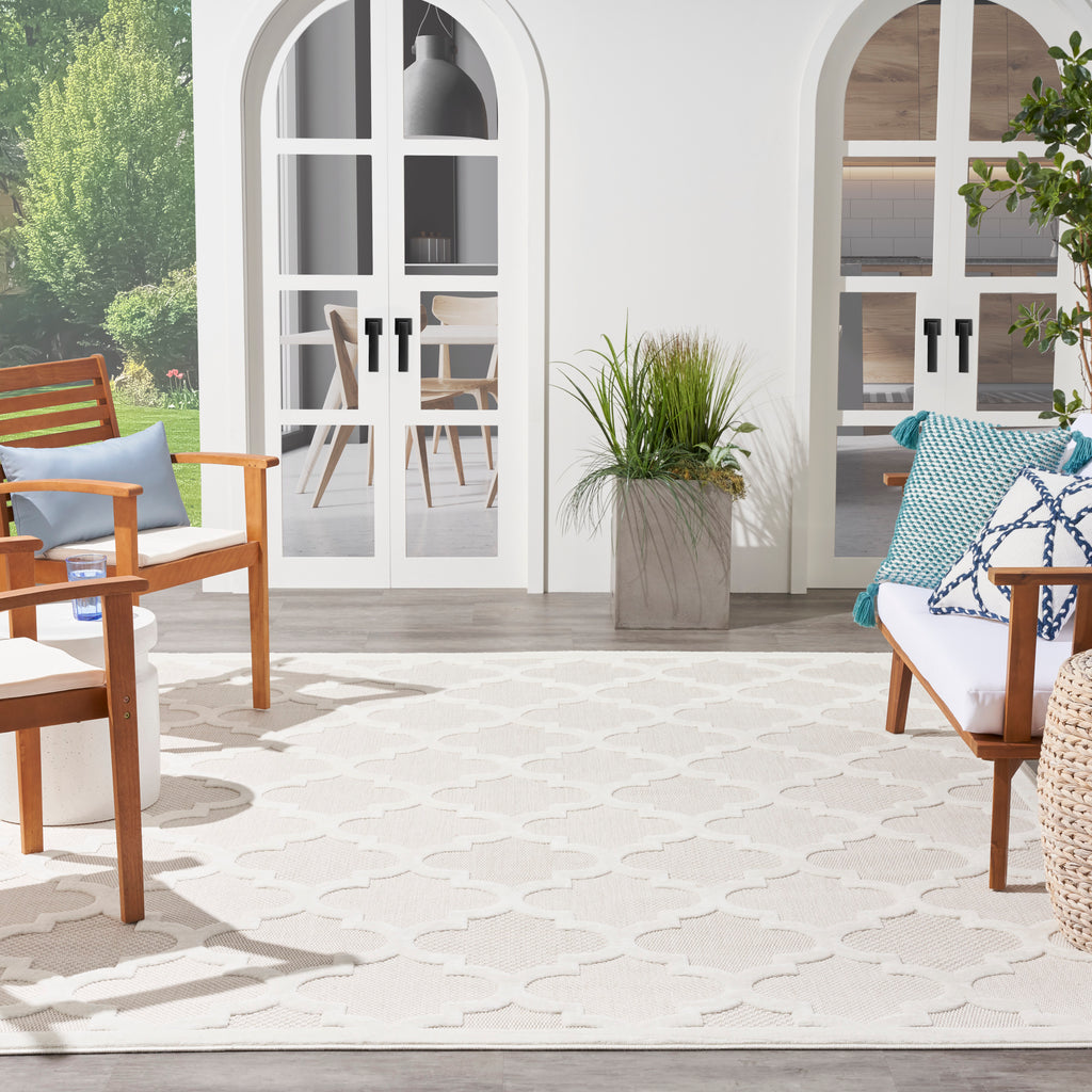nourison easy care nes01 ivory white rug