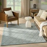 nourison wool haven woh01 blue rug