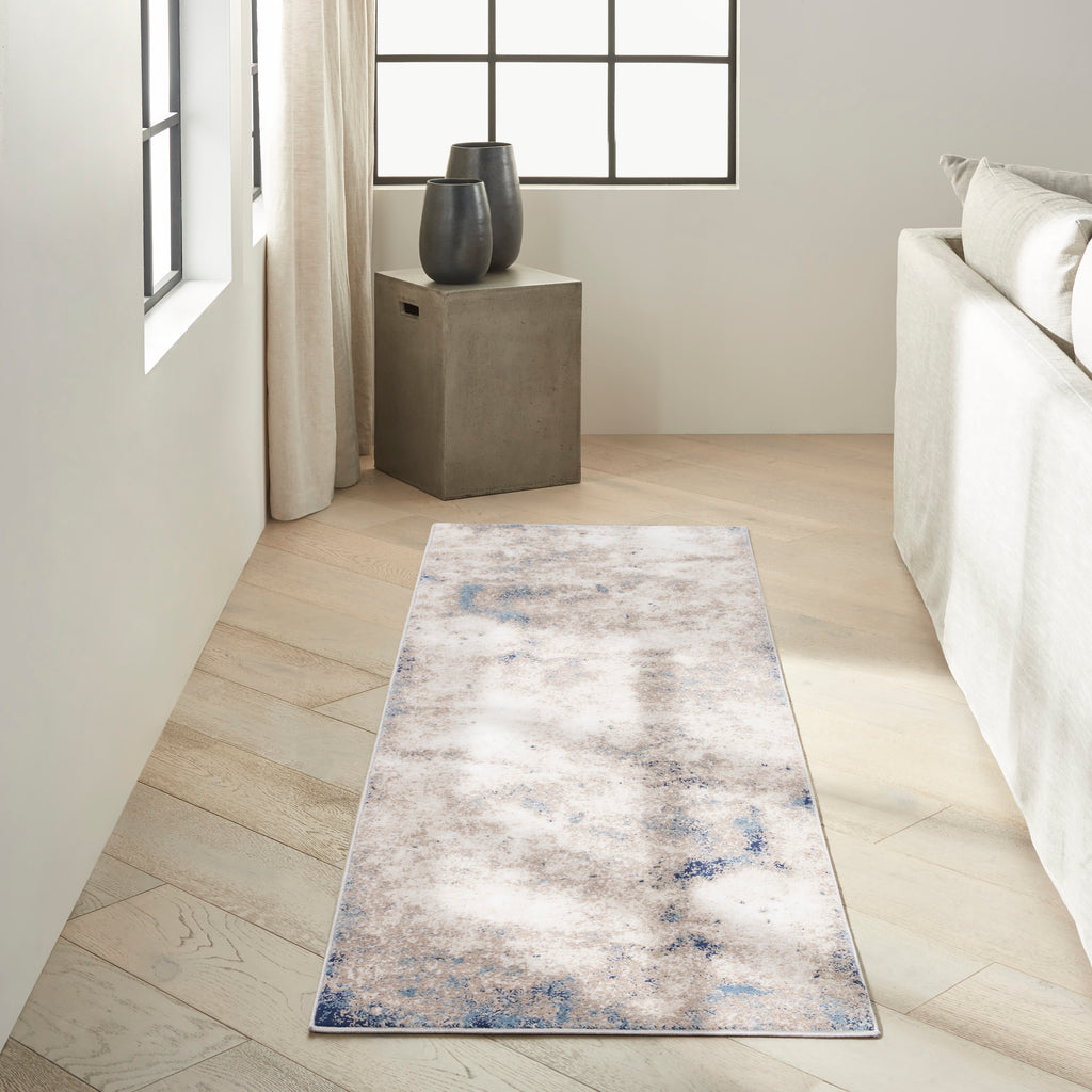 nourison ck022 infinity ifn05 ivory grey blue rug