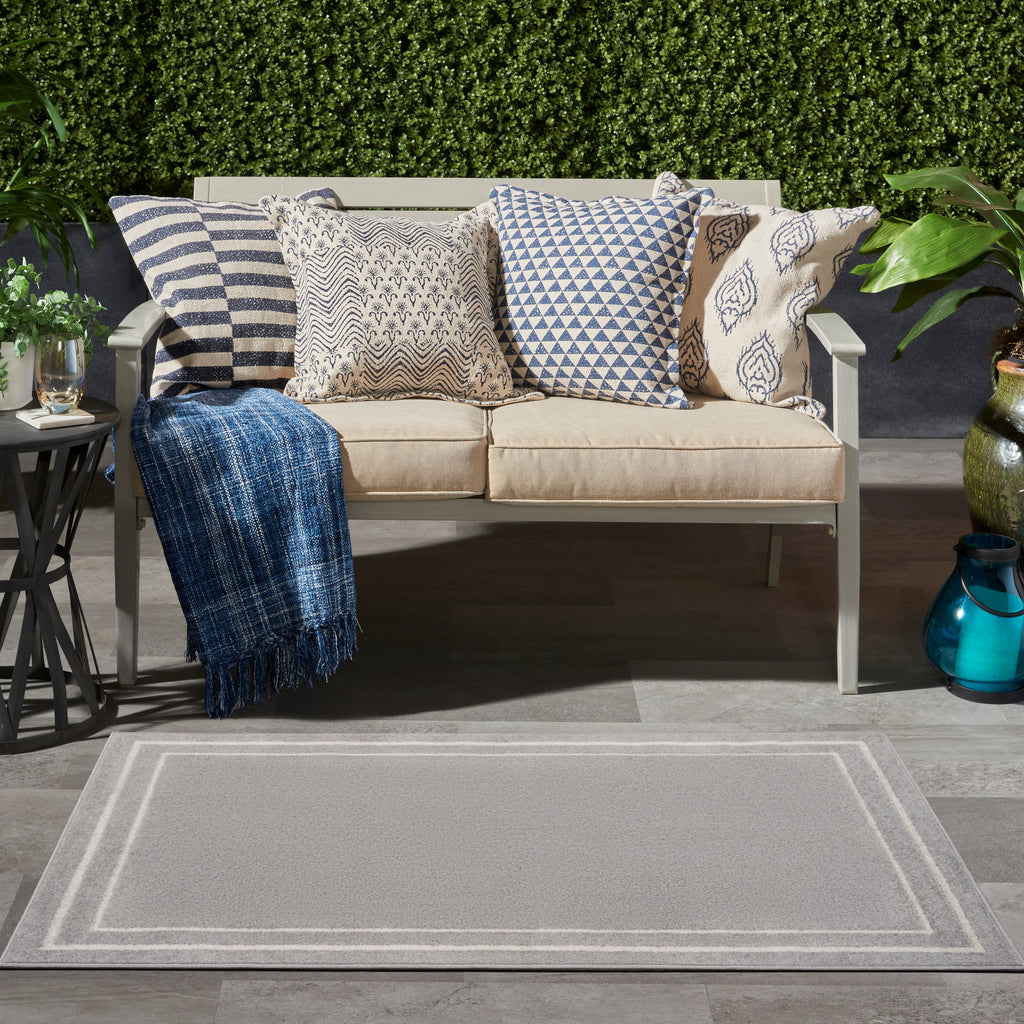 nourison nourison essentials nre02 grey ivory rug
