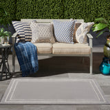nourison nourison essentials nre02 grey ivory rug