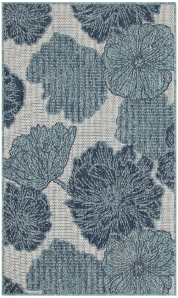 nourison garden oasis goa04 blue rug