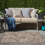 nourison garden oasis goa01 mocha rug