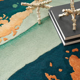 nourison prismatic prs30 emerald rug