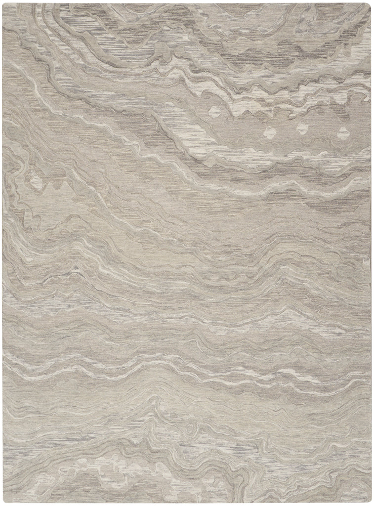 nourison graceful gru01 grey rug