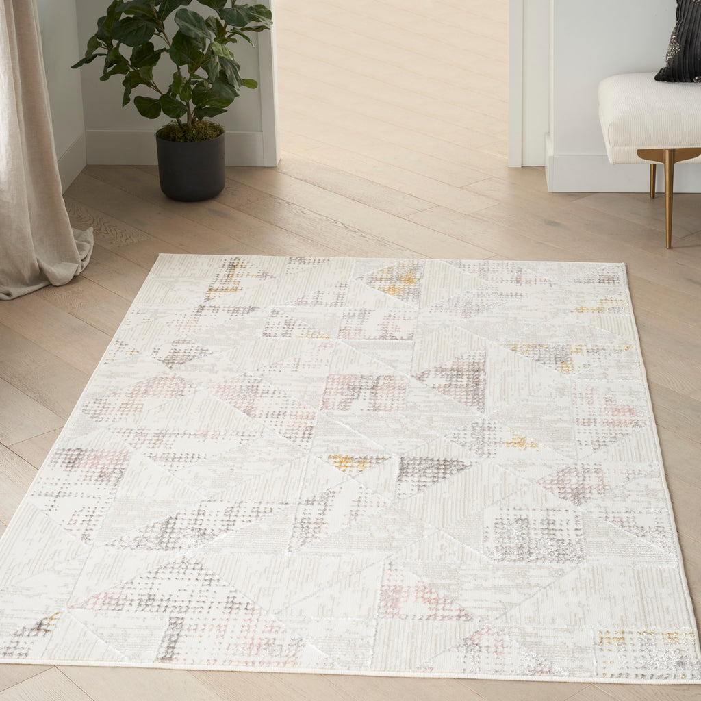 nourison glitz glz04 ivory multi rug
