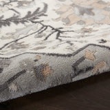 nourison elation etn09 ivory grey rug