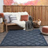 nourison easy care nes01 navy blue rug