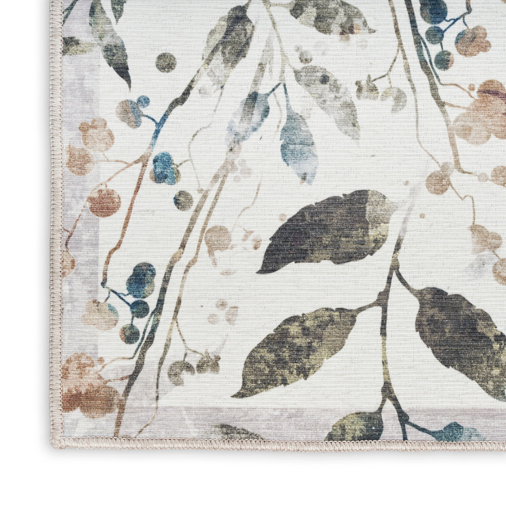 nourison nourison washables nwb05 ivory multicolor rug