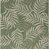 nourison garden oasis goa01 green ivory rug