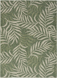 nourison garden oasis goa01 green ivory rug