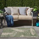 nourison garden oasis goa02 green ivory rug