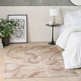 nourison central park west cep01 beige brown rug