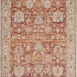 nourison sahar shr02 rust rug