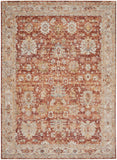 nourison sahar shr02 rust rug