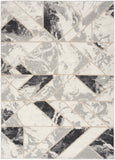 nourison elation etn11 ivory grey rug