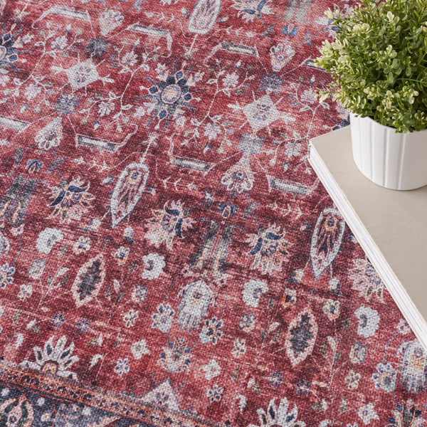nourison grand washables grw06 brick ivory rug