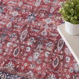 nourison grand washables grw06 brick ivory rug