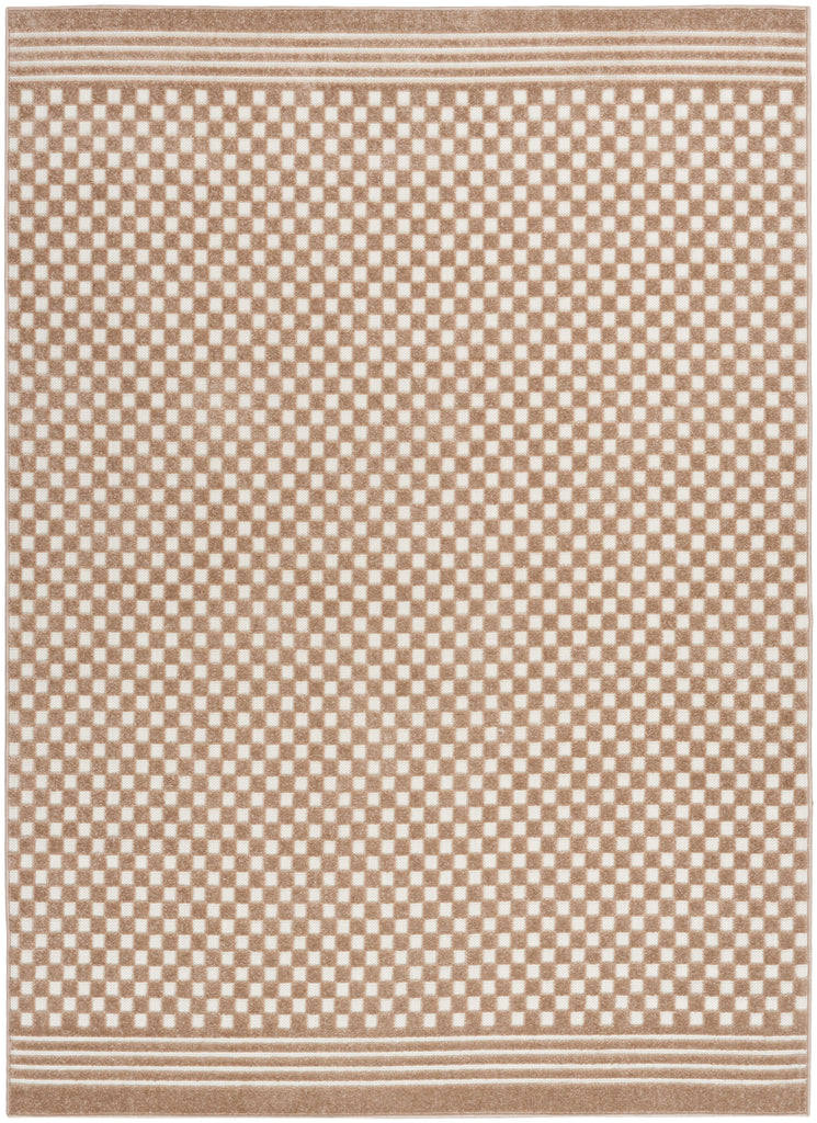 nourison care free caf02 brown rug