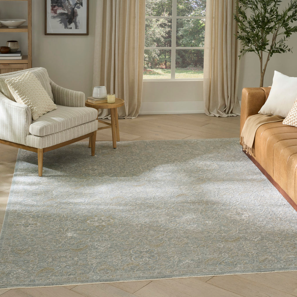 nourison envy evv04 blue silver rug