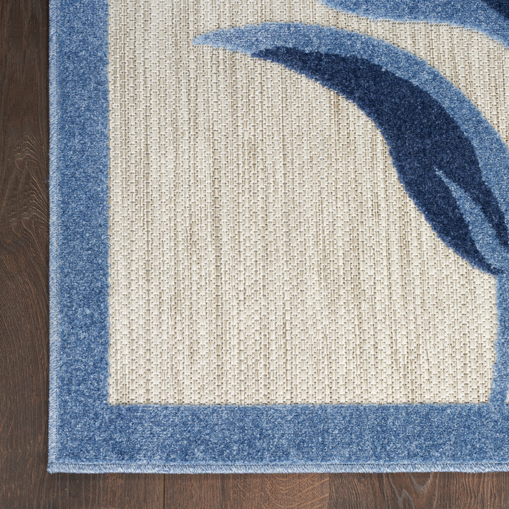 nourison aloha alh33 blue grey rug