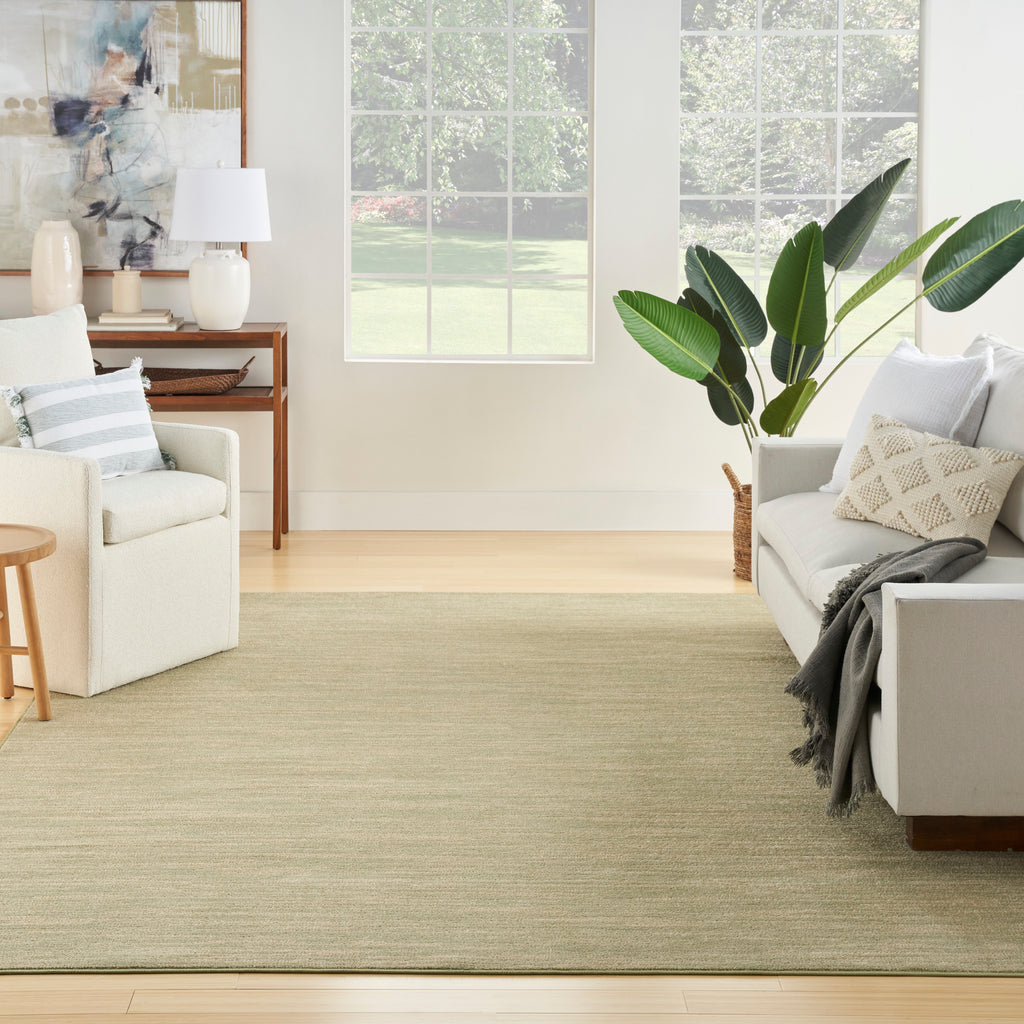 nourison nourison essentials nre01 green gold rug