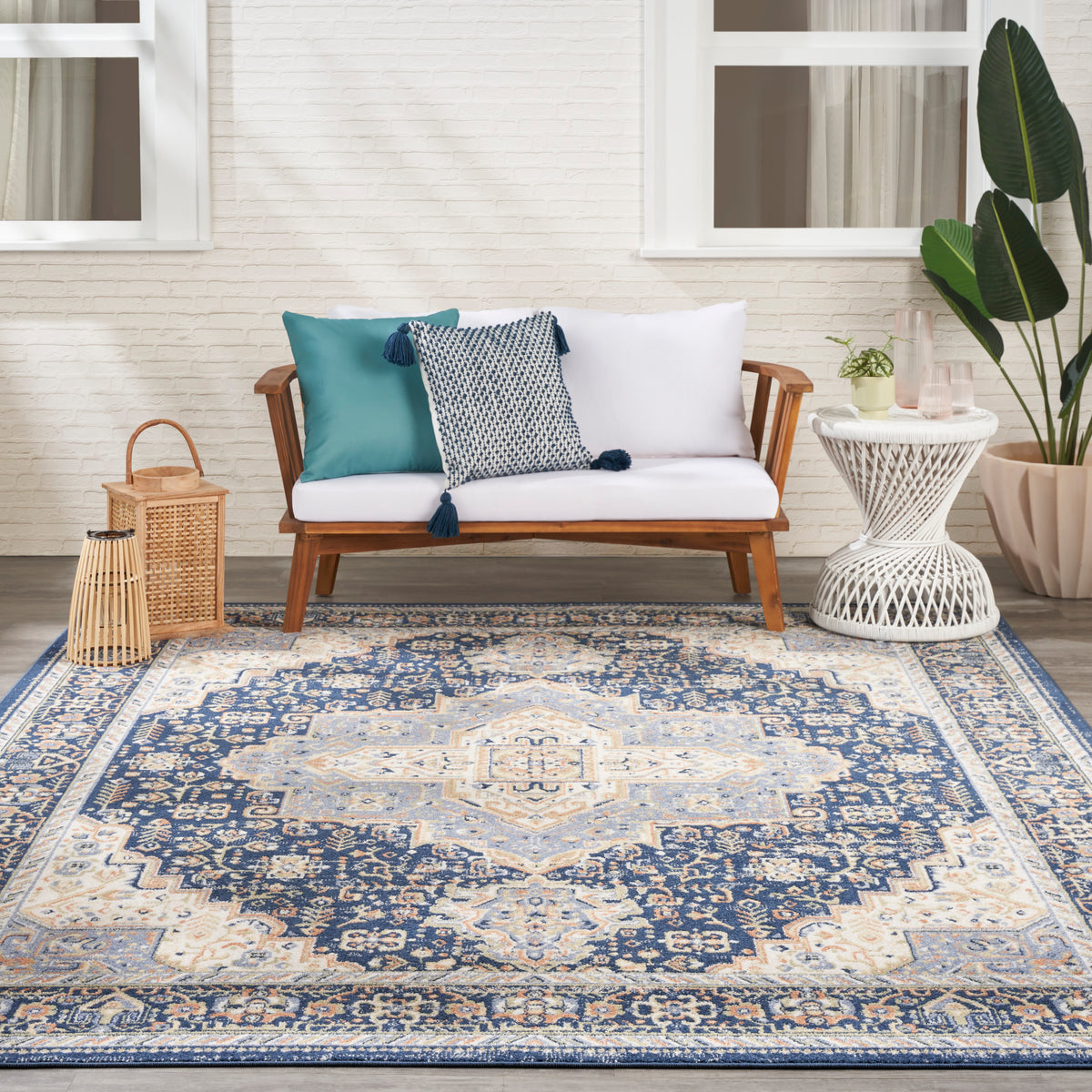 nourison nourison essentials persian nre07 navy rug