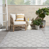 nourison easy care nes01 silver grey rug