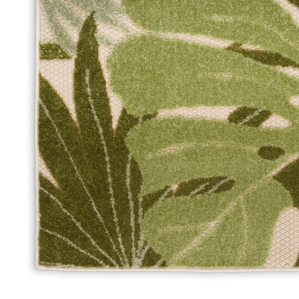 nourison aloha alh40 ivory green rug