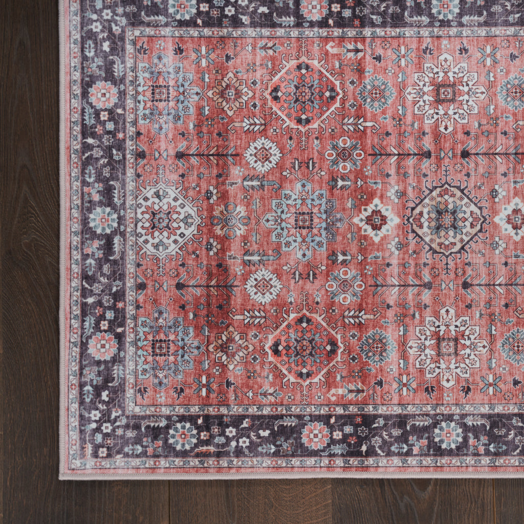nourison fulton ful12 rust rug