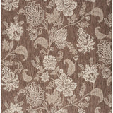 nourison garden oasis goa03 mocha rug