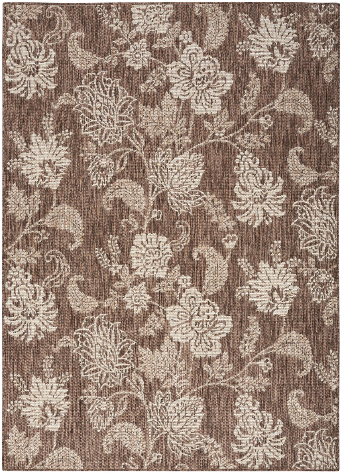 nourison garden oasis goa03 mocha rug