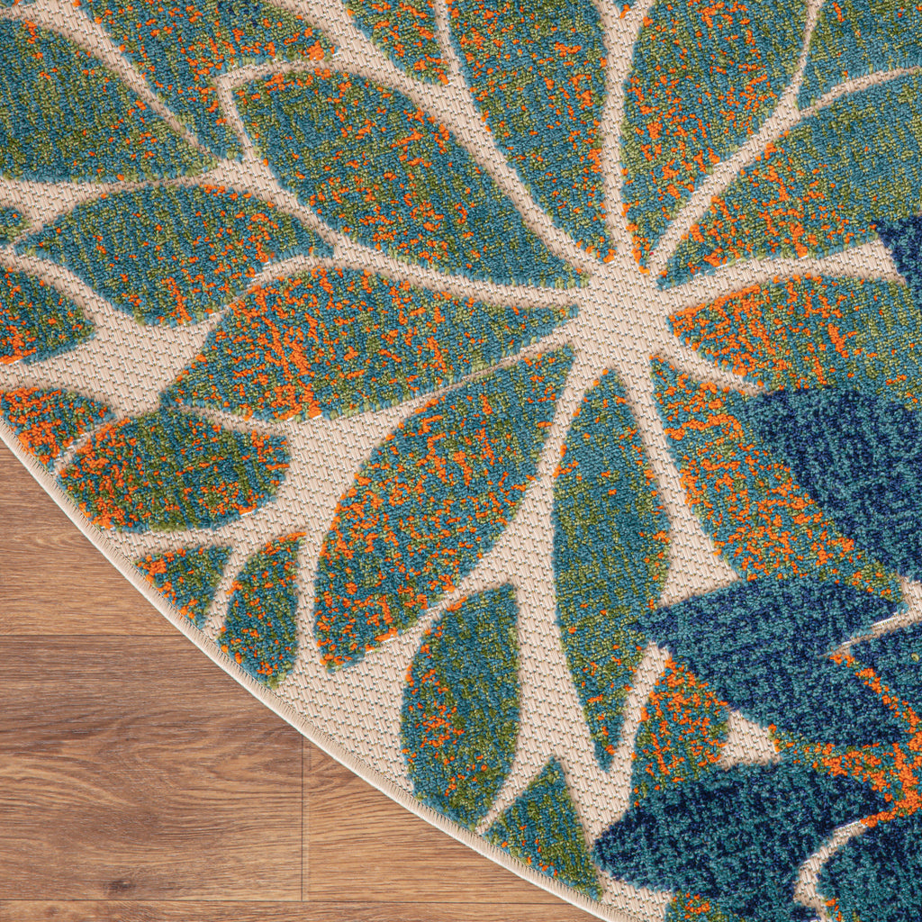nourison aloha alh05 blue green rug