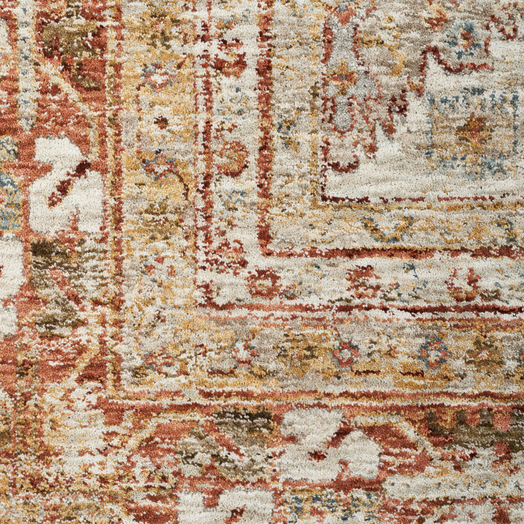 nourison sahar shr01 rust rug