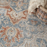 nourison astra machine washable asw12 denim multicolor rug