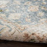 nourison astra machine washable asw11 silver blue rug