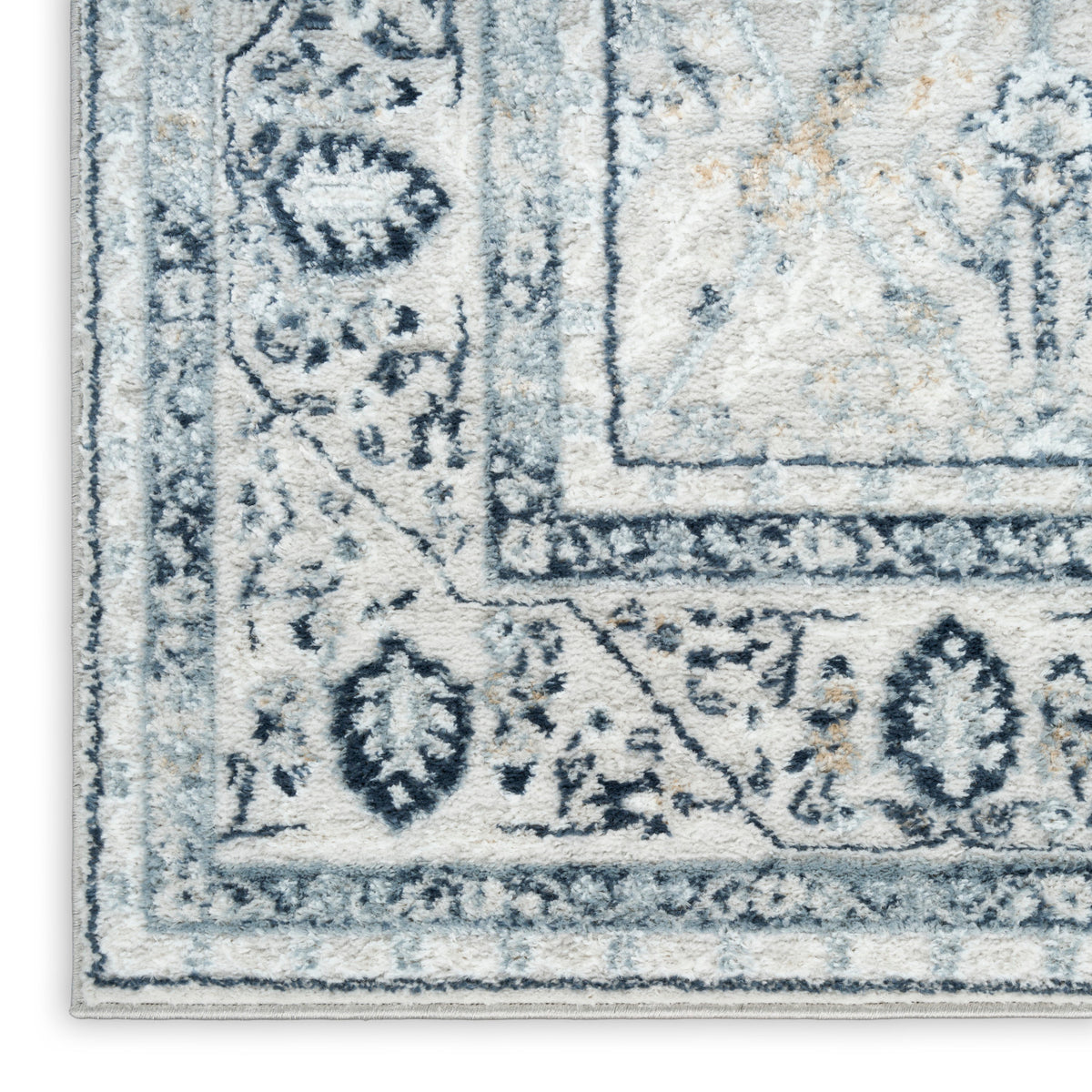 nourison dekor dek03 grey navy rug